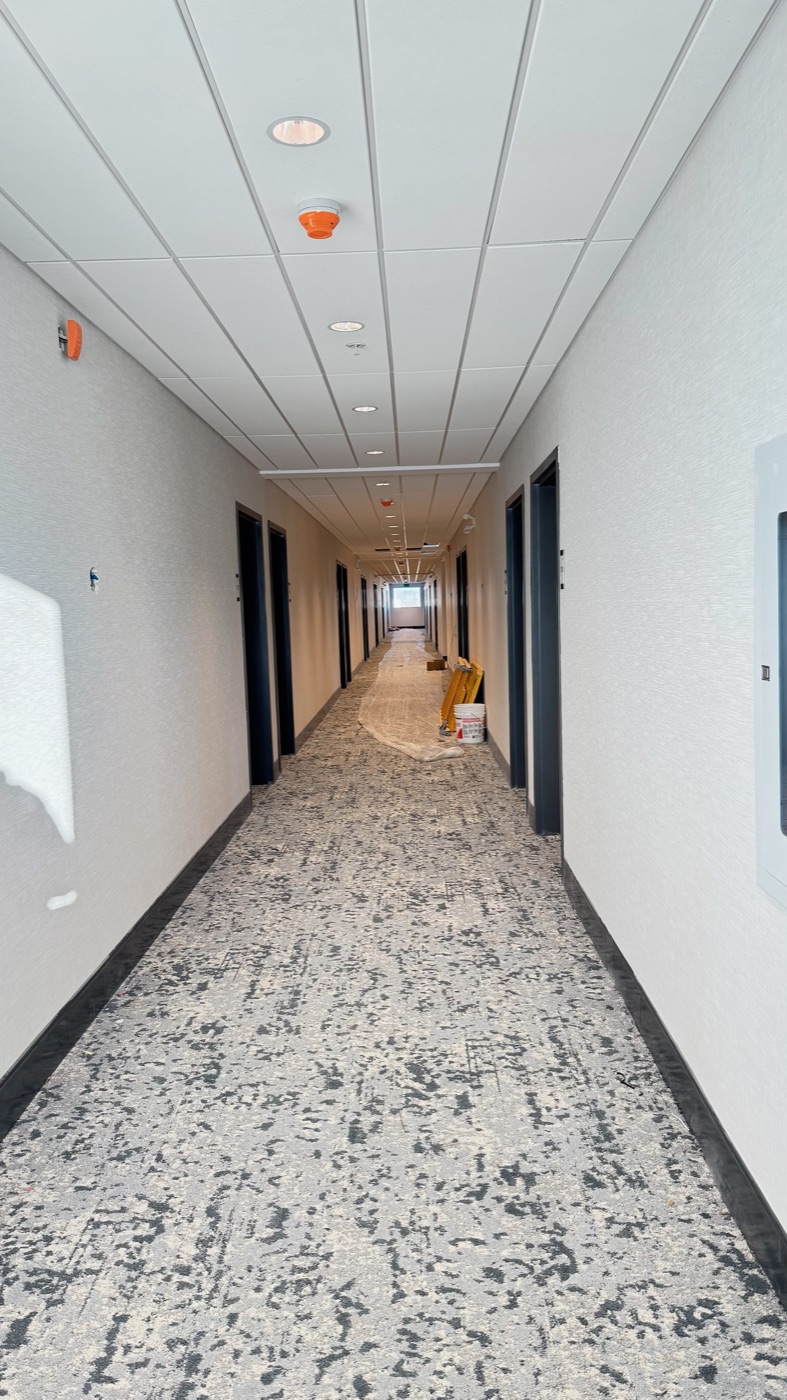 Completed rated hotel corridor